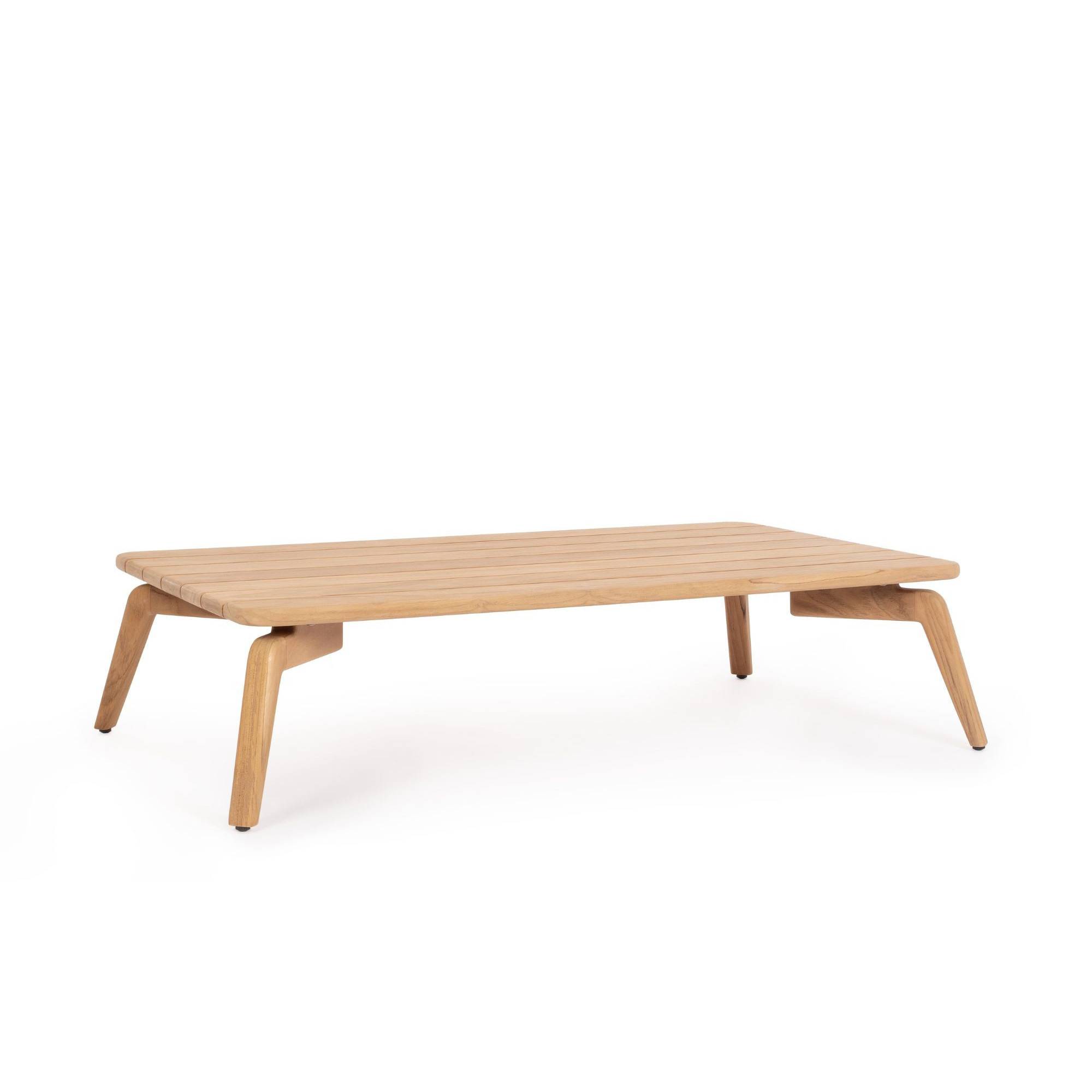 Autre - Table basse de jardin rectangulaire en teck L120 - BREHAT - Image 4