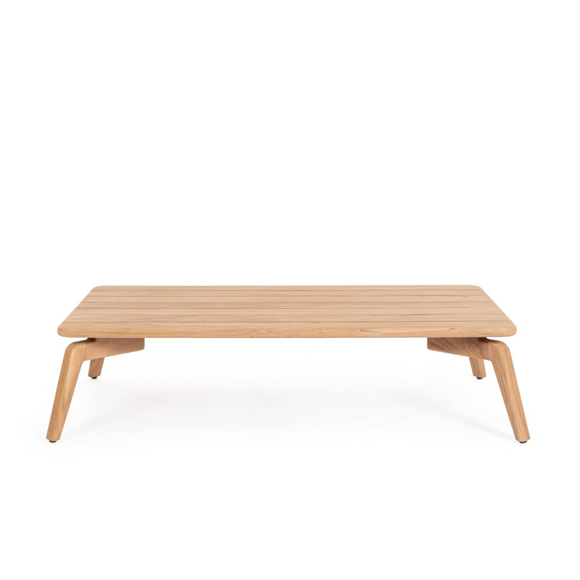 Autre - Table basse de jardin rectangulaire en teck L120 - BREHAT - Image 1