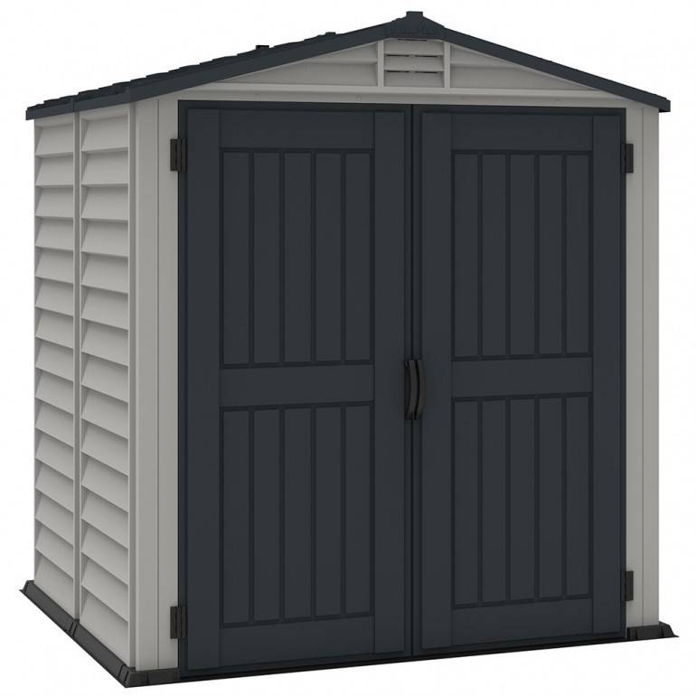 Duramax - Storemate Plus Abri de Jardin en PVC 190 x 190 x 213 cm Gris Clair et foncé - Image 7