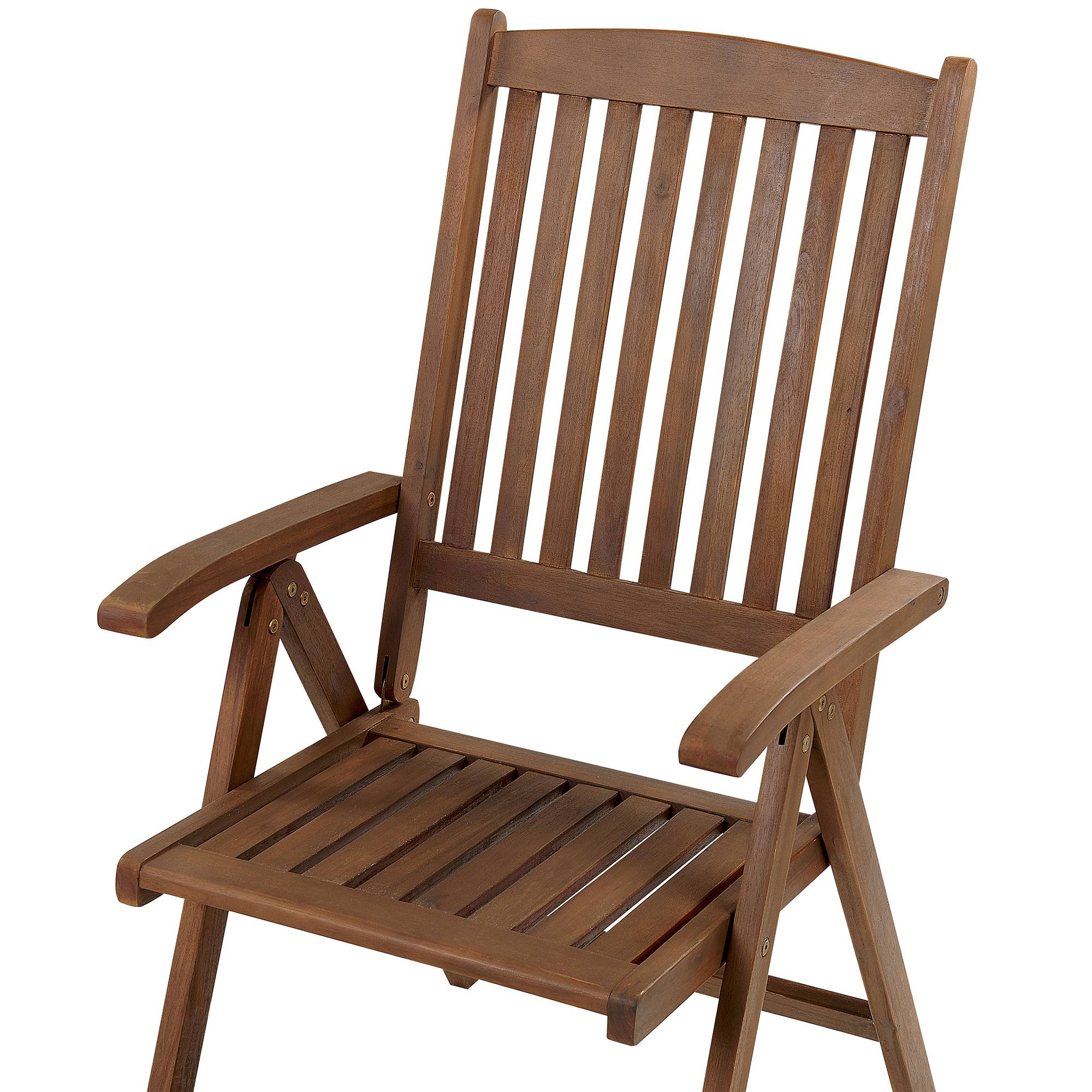 Chaise de jardin Acacia Blanc cassé AMANTEA Beliani - Image 9