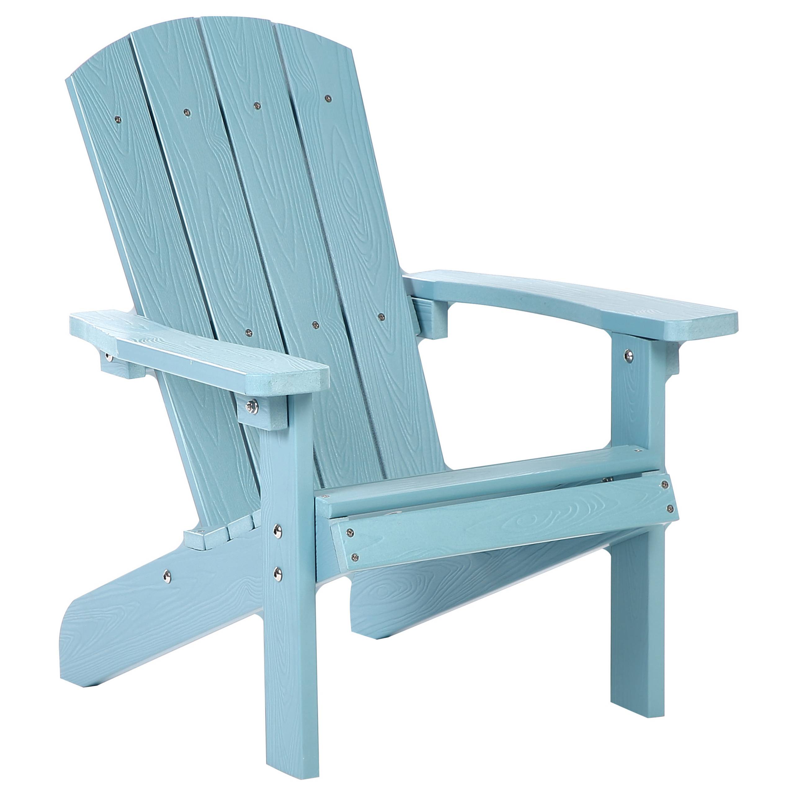 Chaise pour enfant Bois synthétique Bleu clair ADIRONDACK - Beliani - Image 1