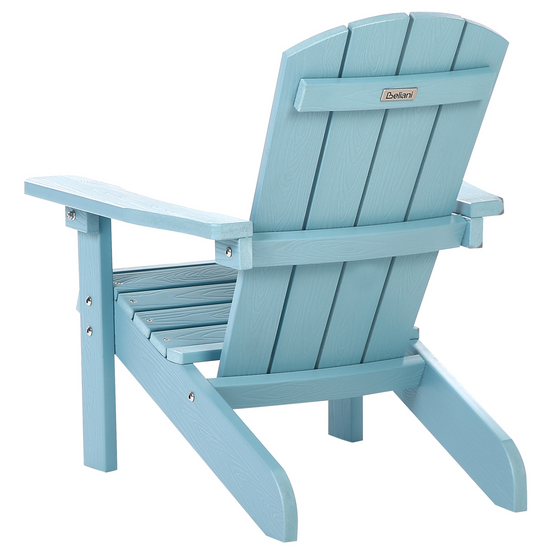 Chaise pour enfant Bois synthétique Bleu clair ADIRONDACK - Beliani - Image 4
