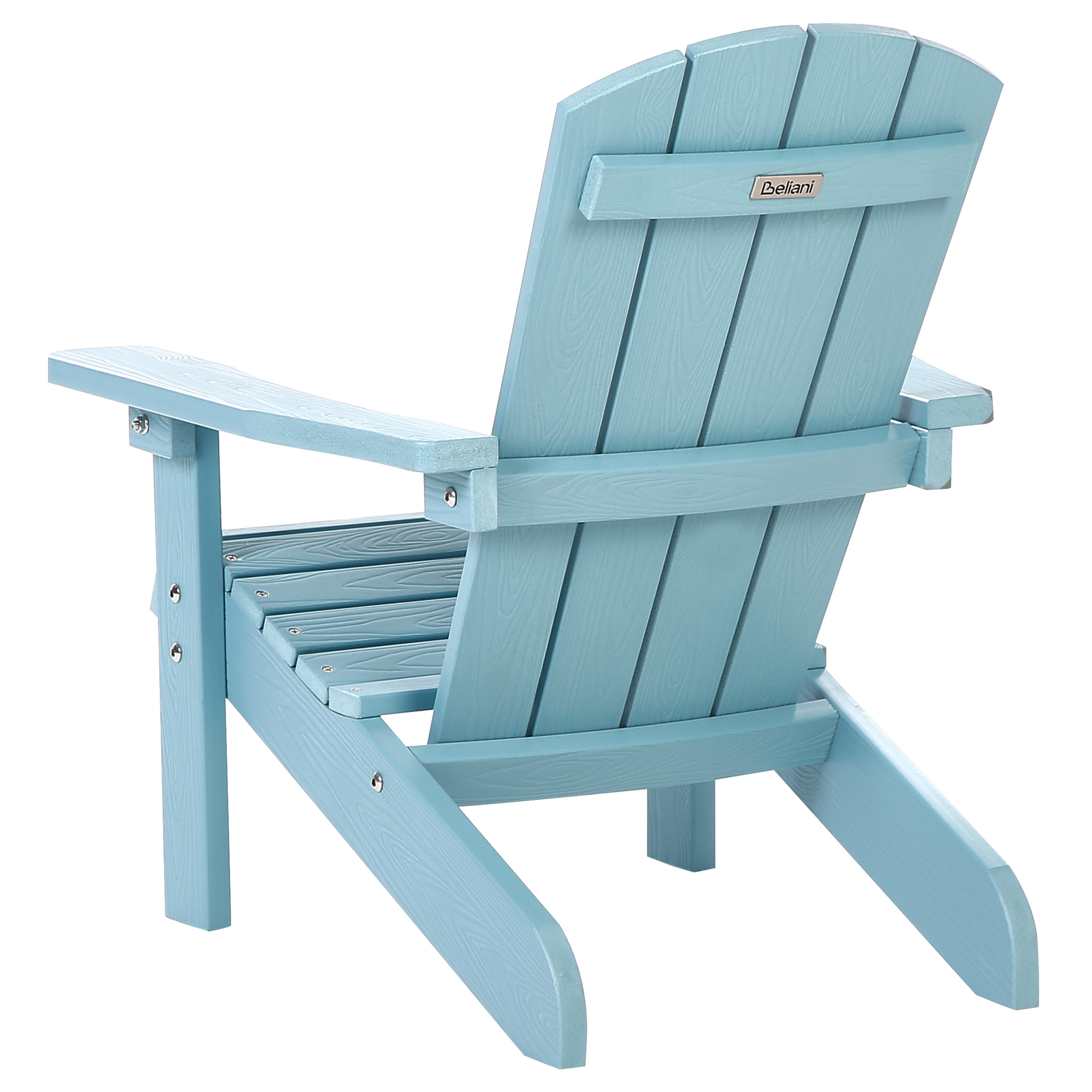 Chaise pour enfant Bois synthétique Bleu clair ADIRONDACK - Beliani - Image 4