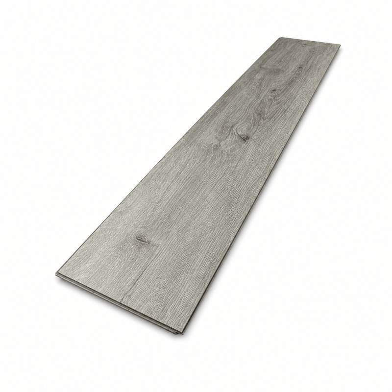 Sol vinyle SPC clipsable 11,7 m² chêne gris - Sous couche intégrée, usure 0,5 mm - Coloris - Chêne gris - Image 2