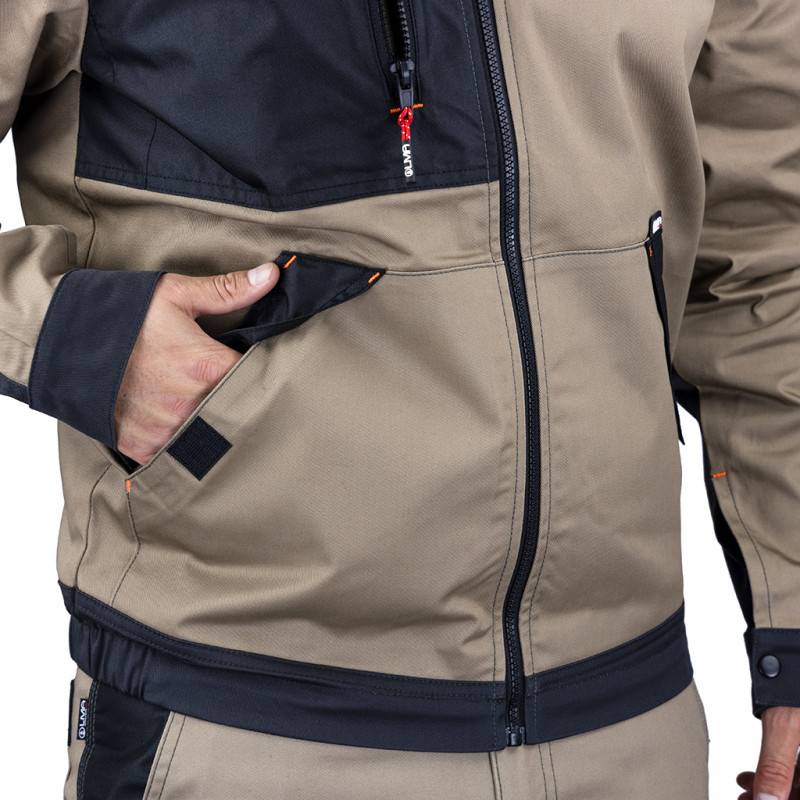 LMA - Veste zippée bicolore LMA CENTAURE Beige / Noir L - Image 4
