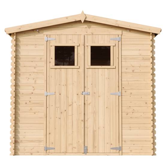 Timbela - Abri de jardin en bois - Stockage extérieur I236xL226xH218 cm/ 4.33 m² - Petit abri à outils, Local à vélos - 19 mm d’épaisseur - Timbela M369 - Image 3
