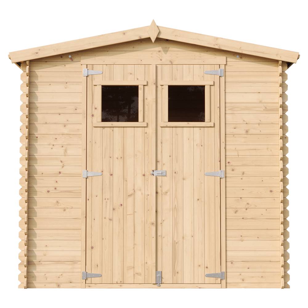 Timbela - Abri de jardin en bois - Stockage extérieur I236xL226xH218 cm/ 4.33 m² - Petit abri à outils, Local à vélos - 19 mm d’épaisseur - Timbela M369 - Image 3