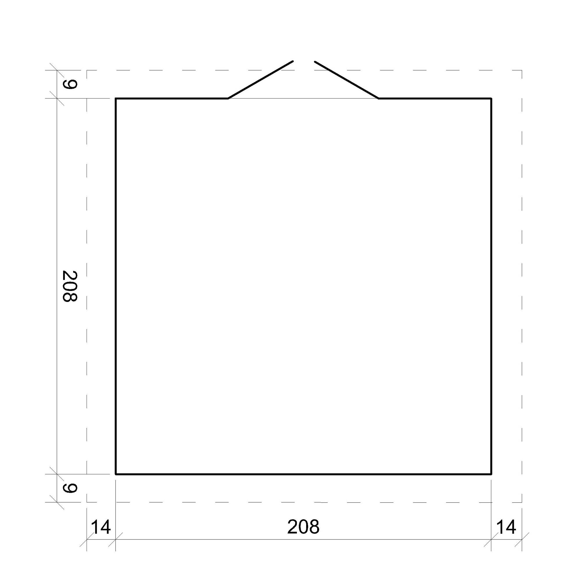 Timbela - Abri de jardin en bois - Stockage extérieur I236xL226xH218 cm/ 4.33 m² - Petit abri à outils, Local à vélos - 19 mm d’épaisseur - Timbela M369 - Image 6