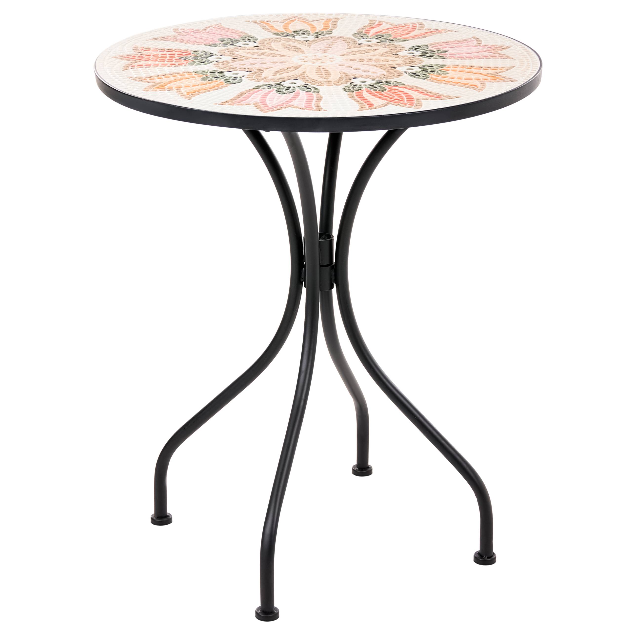 Beliani - Table bistrot Métal Multicolore SETTALA - 60x60x71- Beliani - Image 2