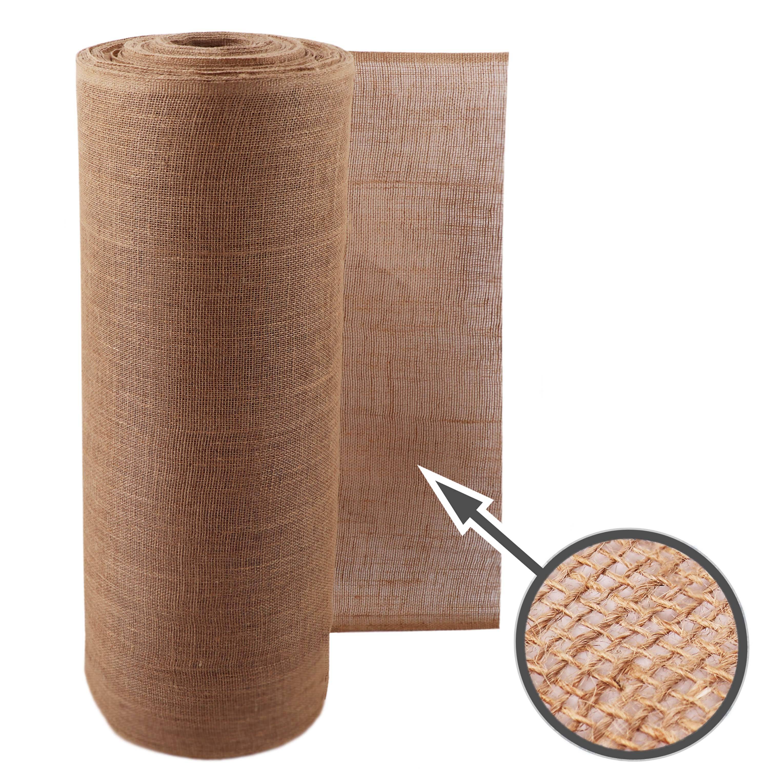 45m x 1m tissu de jute 215g/m² tapis de jute jute de jardin tissu de jute toile de jute ruban de jute - Image 4