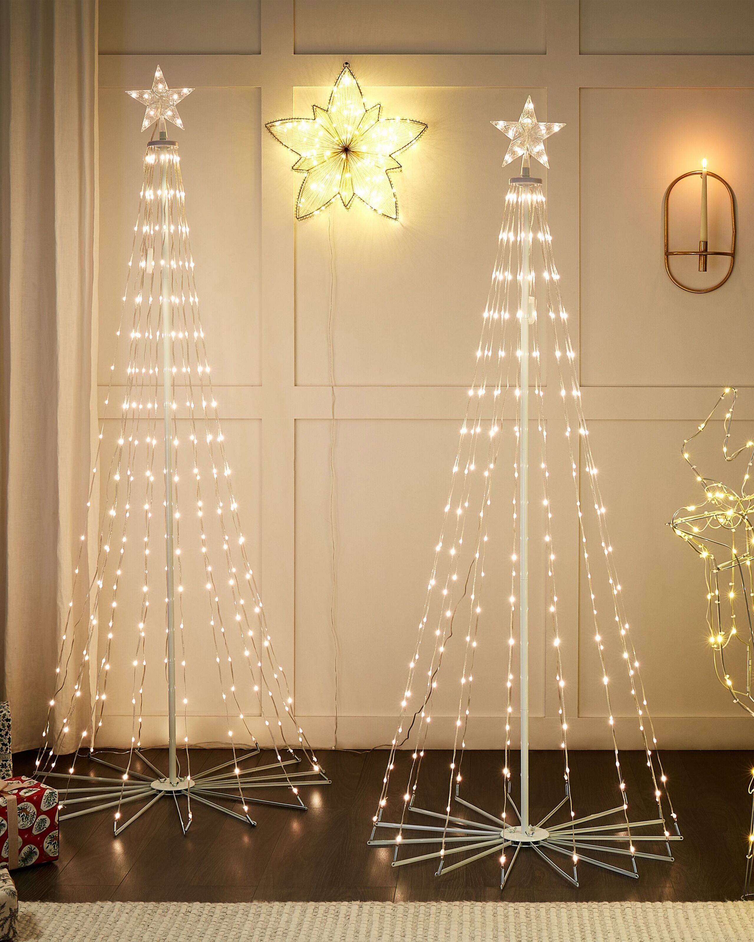 Beliani - Sapin de Noël avec Lumières LED Multicolores Contrôlable et Personnalisable par Application avec Interrupteur Décoration - Image 2