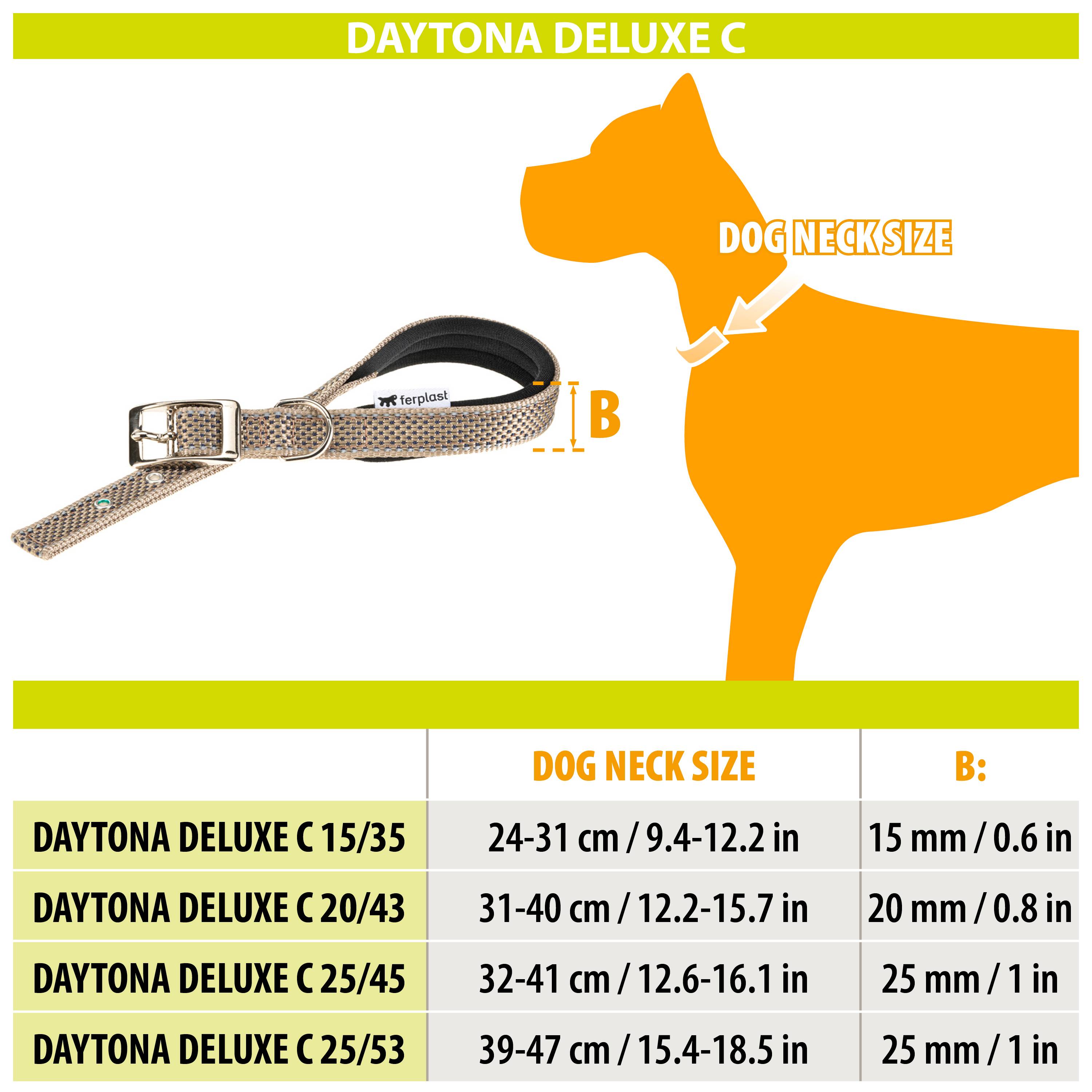 Ferplast - Collier pour Chiens Réfléchissant Rembourré DAYTONA DELUXE C20/43, Réglable, Boucle en Métal, Noir-Vert - Image 2
