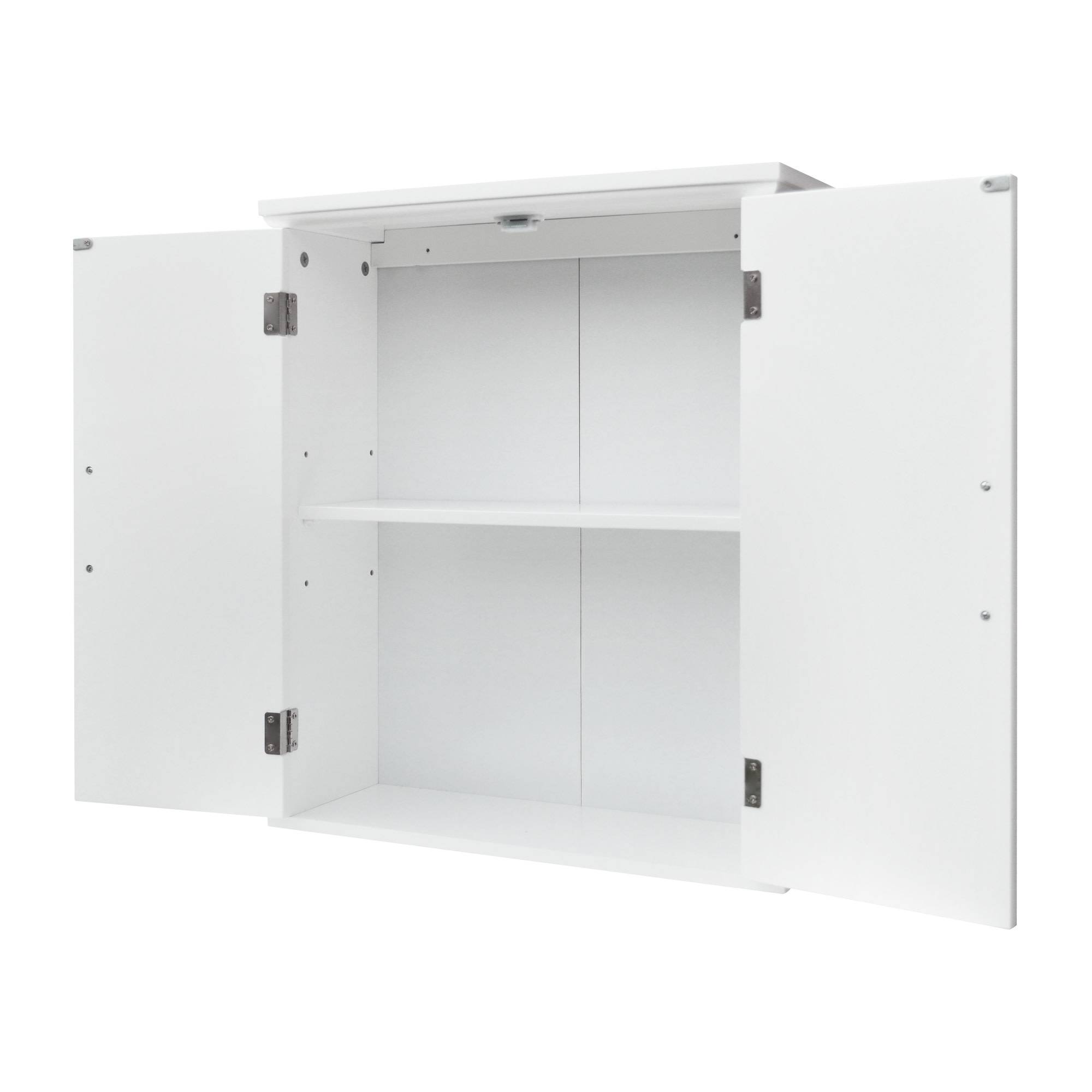 Teamson Home - Armoire murale en effet bois blanc avec 2 portes et étagères Teamson Home - Image 6
