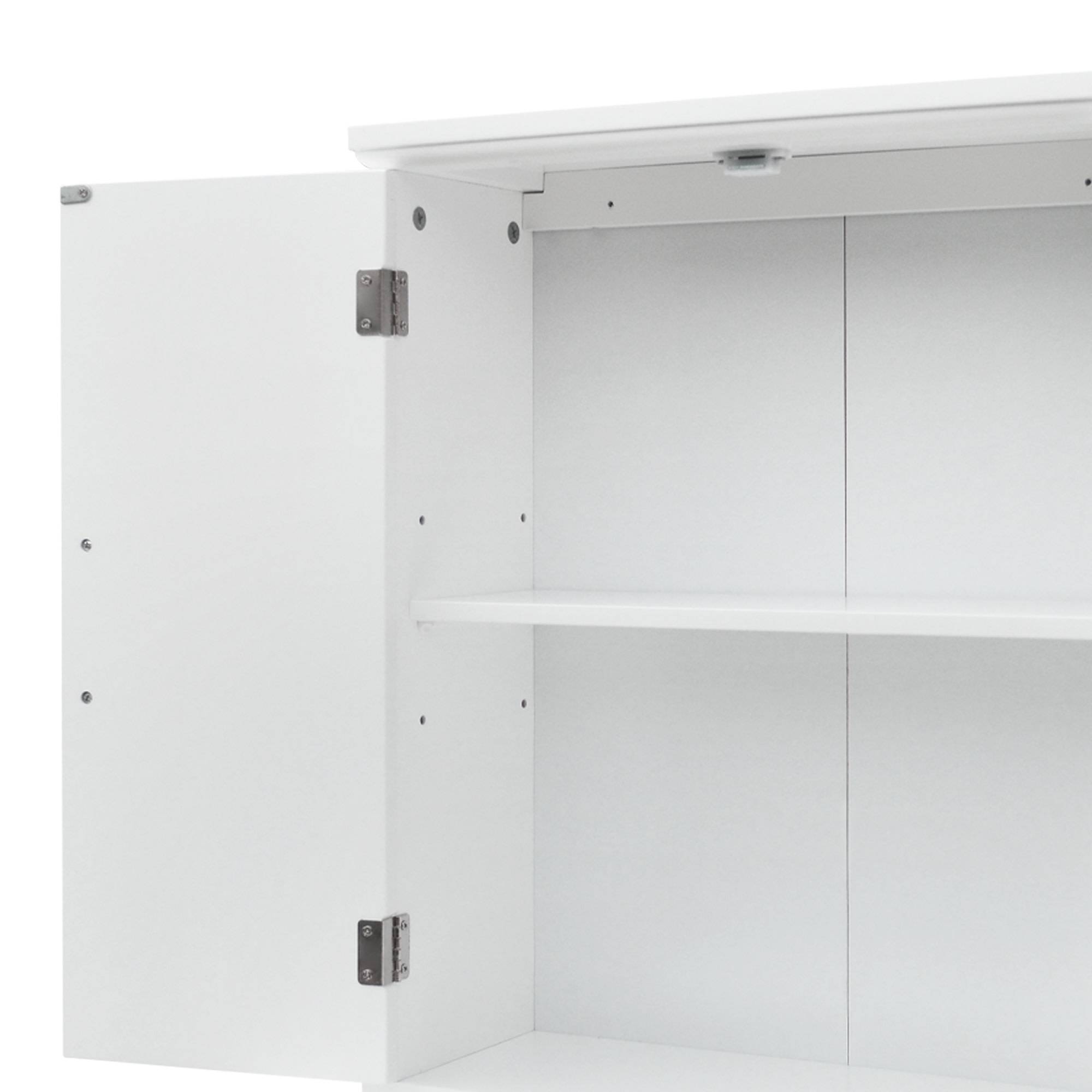Teamson Home - Armoire murale en effet bois blanc avec 2 portes et étagères Teamson Home - Image 7