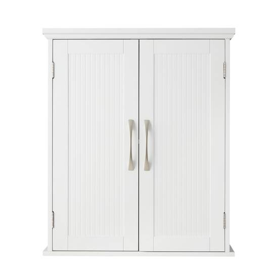 Teamson Home - Armoire murale en effet bois blanc avec 2 portes et étagères Teamson Home - Image 2