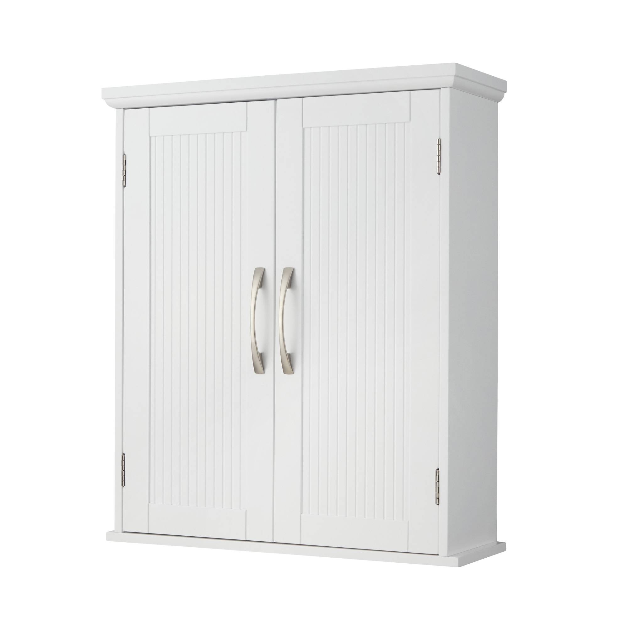 Teamson Home - Armoire murale en effet bois blanc avec 2 portes et étagères Teamson Home - Image 5