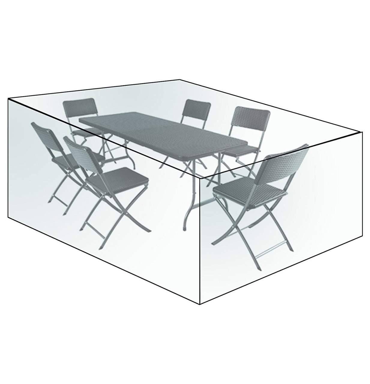 Helloshop26 - Housse de protection de meubles pour ensembles de meubles de jardin Bâche imperméable en PE, transparente - Image 1