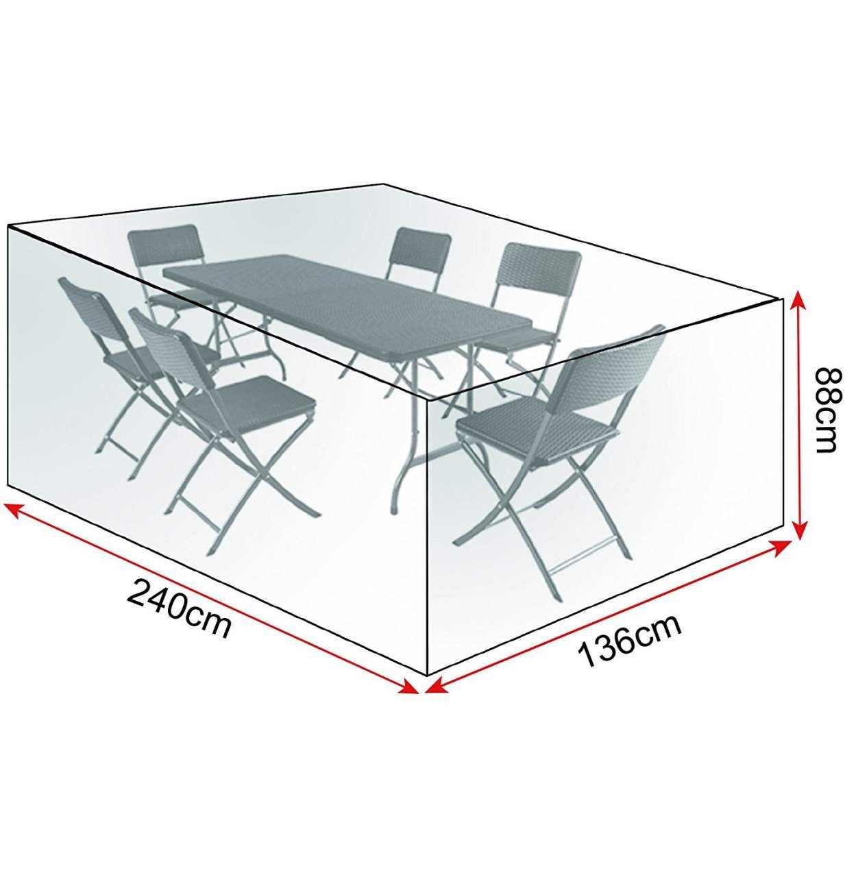 Helloshop26 - Housse de protection de meubles pour ensembles de meubles de jardin Bâche imperméable en PE, transparente - Image 2