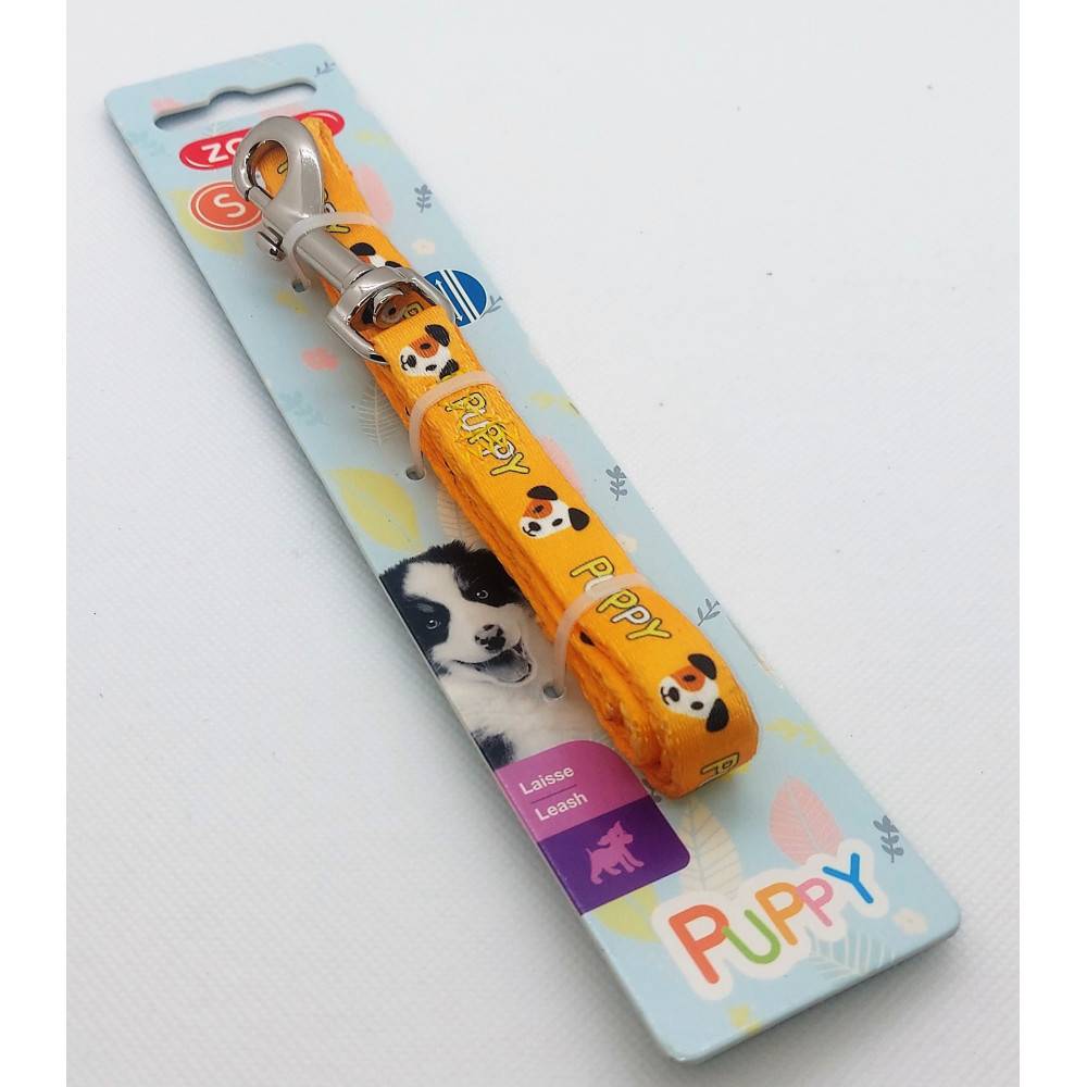 Laisse PUPPY MASCOTTE jaune, 13 mm x 1,20 m pour chiots - Image 2
