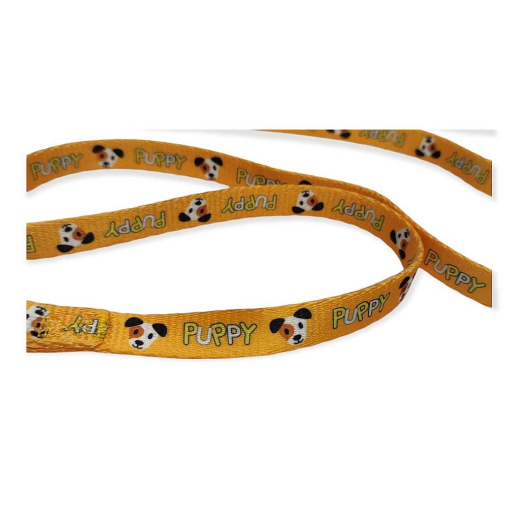 Laisse PUPPY MASCOTTE jaune, 13 mm x 1,20 m pour chiots - Image 4