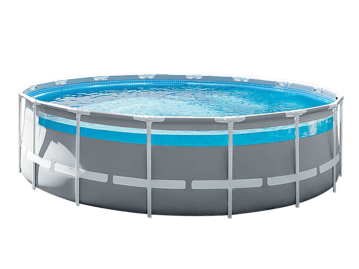 Kit piscine tubulaire Intex Prism Frame Clearview ronde 4,88 x 1,22 m + Bâche à bulles + 6 cartouches de filtration - Image 7