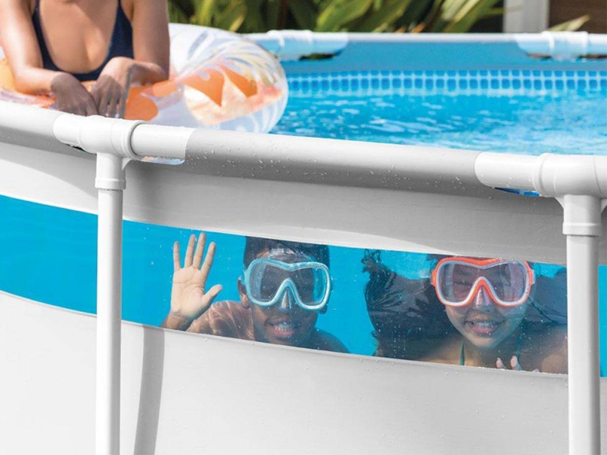 Kit piscine tubulaire Intex Prism Frame Clearview ronde 4,88 x 1,22 m + Bâche à bulles + 6 cartouches de filtration - Image 5