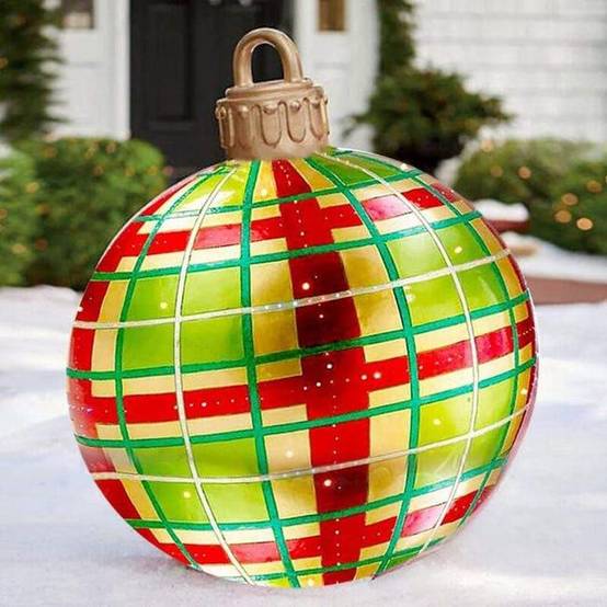 Autres décorations de Noël, boules de Noël 60 cm, boules de Noël gonflables, boules de Noël d'extérieur en PVC, boules de Noël personnalisées - Image 1