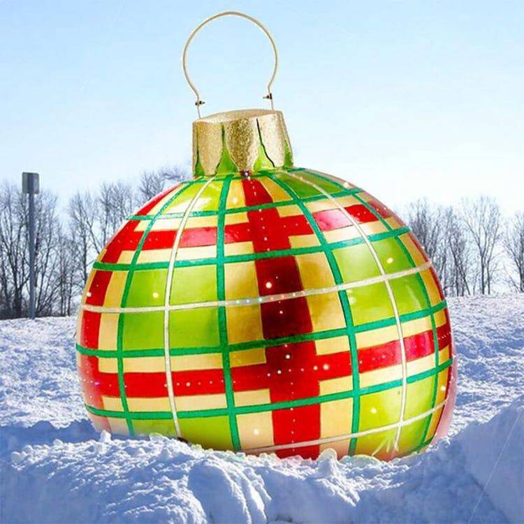 Autres décorations de Noël, boules de Noël 60 cm, boules de Noël gonflables, boules de Noël d'extérieur en PVC, boules de Noël personnalisées - Image 2