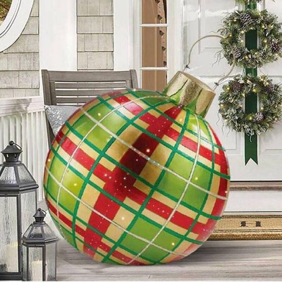 Autres décorations de Noël, boules de Noël 60 cm, boules de Noël gonflables, boules de Noël d'extérieur en PVC, boules de Noël personnalisées - Image 3