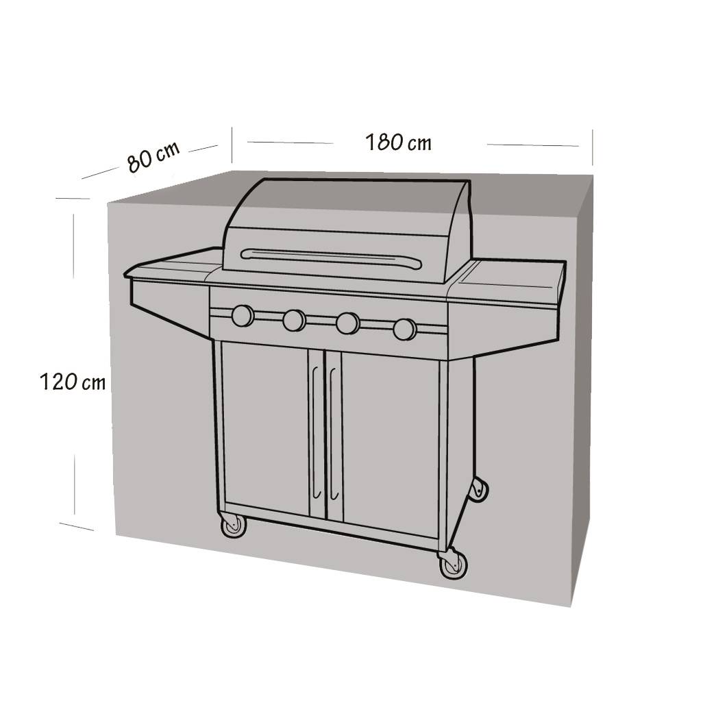 Housse de protection pour barbecue et plancha WERKA PRO 180 x 80 x 120 cm - 180 x 80 x 120 cm - Image 1