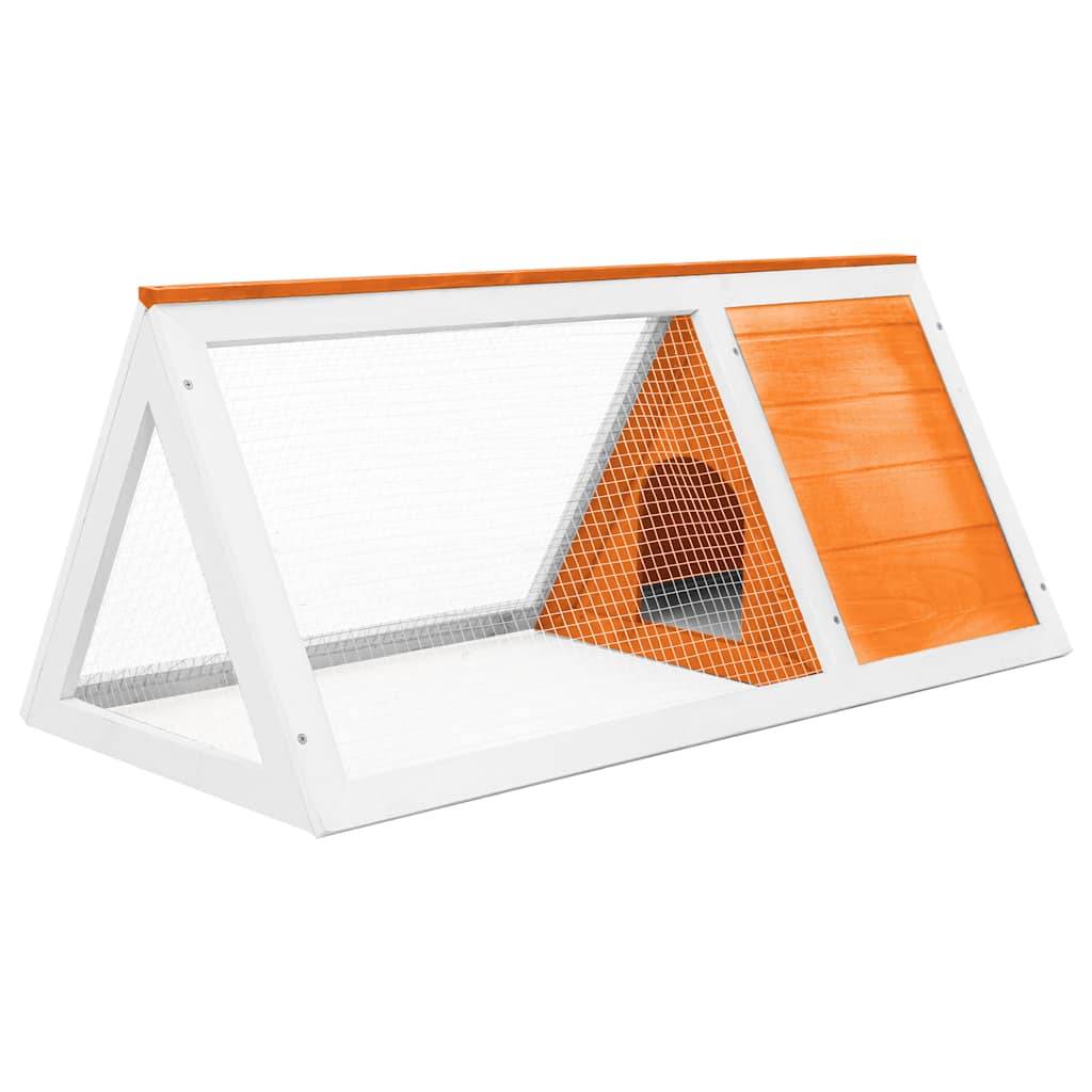 Cage à lapin clapier extérieur en bois de sapin traité pour jardin Brun – ComfortXL Outdoor Living - Image 3