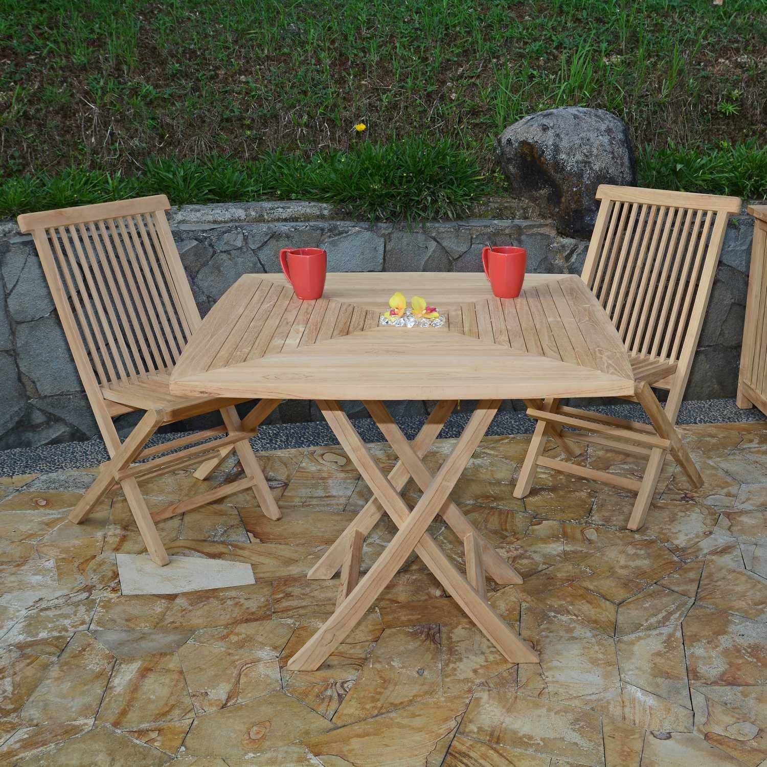 Teck'Attitude - Salon de jardin en teck massif Malo, 2 places - TECK'Attitude - Image 2