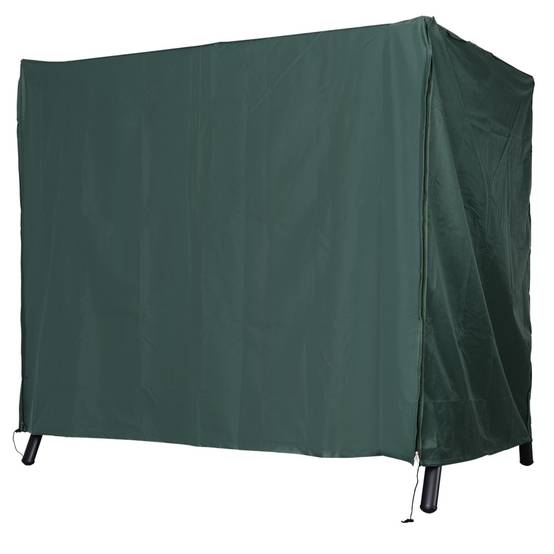 Housse de Balancelle 3 Places Tissu Oxford 420D Jardin Imperméable Vert Foncé 177x114cm - ComfortXL Outdoor Living - Image 1