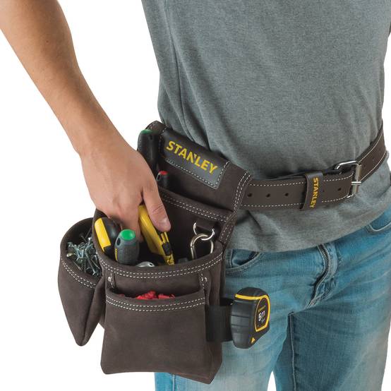 stanley - STANLEY Porte-outils en cuir qualité supérieure 4 Poches - Image 4