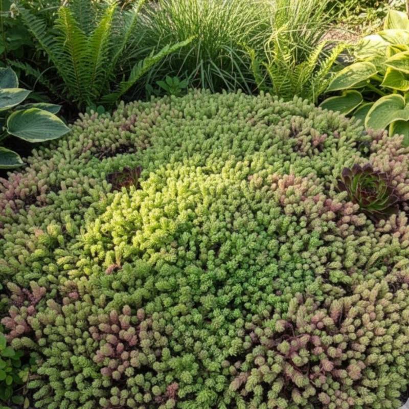 Orpin d'Espagne, Sedum à fleurs Blanche/ - feuillage Persistant - Godet - 5/20 cm - Image 2