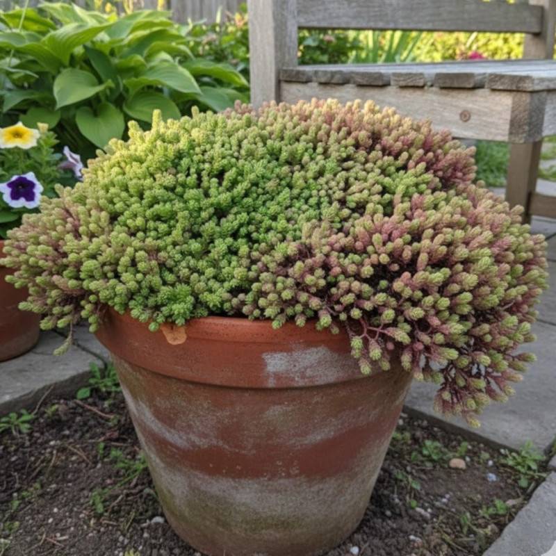 Orpin d'Espagne, Sedum à fleurs Blanche/ - feuillage Persistant - Godet - 5/20 cm - Image 3