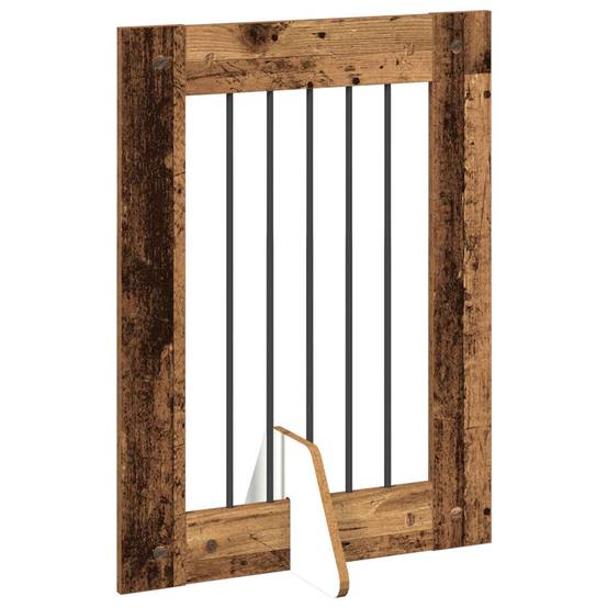 ComfortXL - Clôture pour chien bois intérieur modulable pliable 241cm bois ancien - ComfortXL Outdoor Living - Image 3
