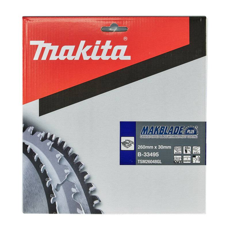 Makita - Lame de scie circulaire MAKITA B-33495, Makblade+ T.C.T, 260 x 30 mm, 48 dents, pour bois Makita - Image 2