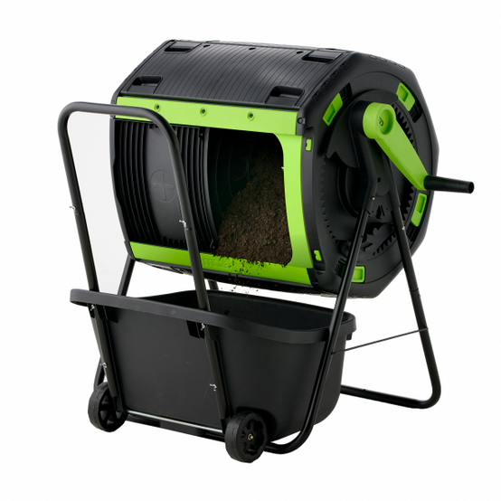 Composteur Rotatif à Double Cellules 180 litres + Chariot - Image 1