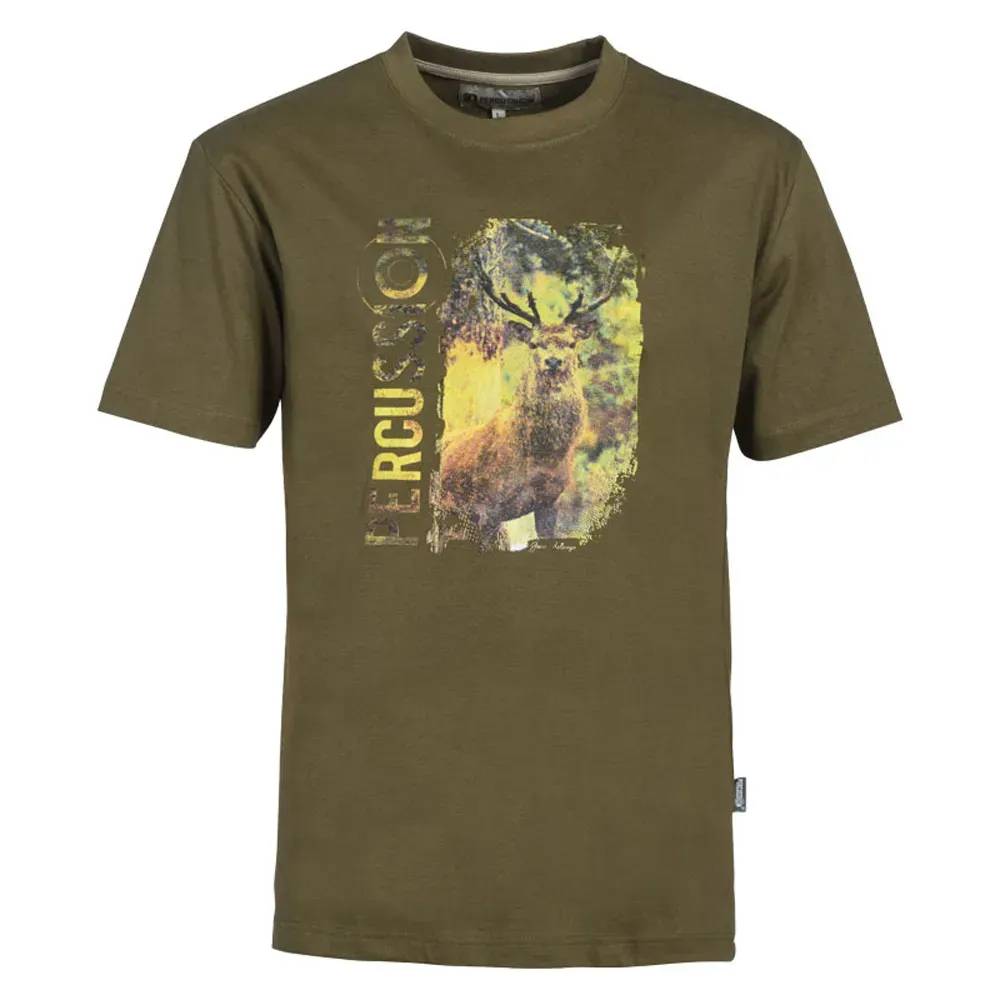 T-shirt Percussion Cerf 100% Coton 180g/m² Col Rond Percussion Taille M - Image 2