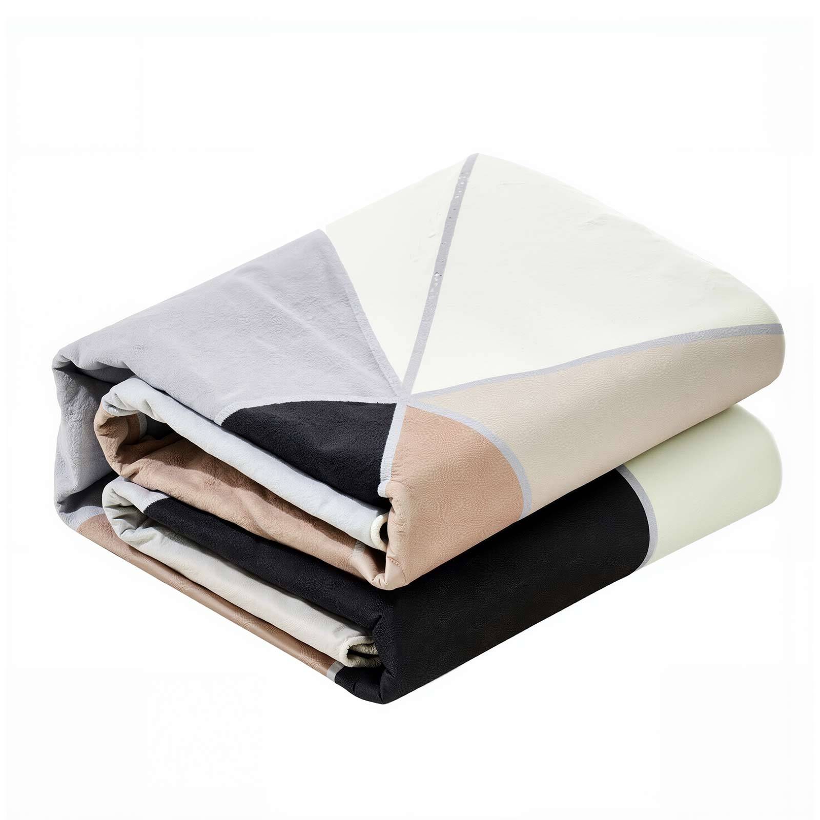 VEVOR Tapis salon 1.5x2.1m, lavable, antidérapant, gris anthracite. - Image 9