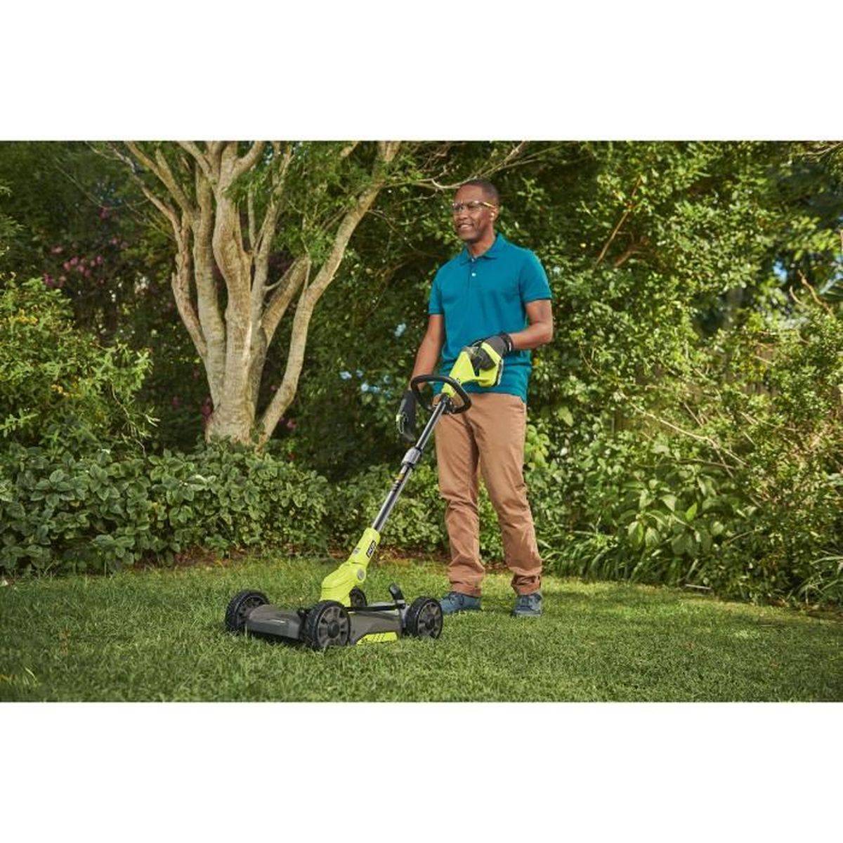 Ryobi - Tondeuse 3 en 1 RYOBI - RY18LMC30A-120 - 18V One+ - coupe 30 cm - 1 Batterie 2.0 Ah - 1 Chargeur rapide - Image 7