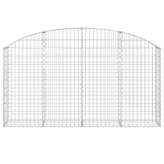 Vidaxl - Panier de gabions arqué 200x30x100/120 cm Fer galvanisé vidaXL 153465 - Image 4