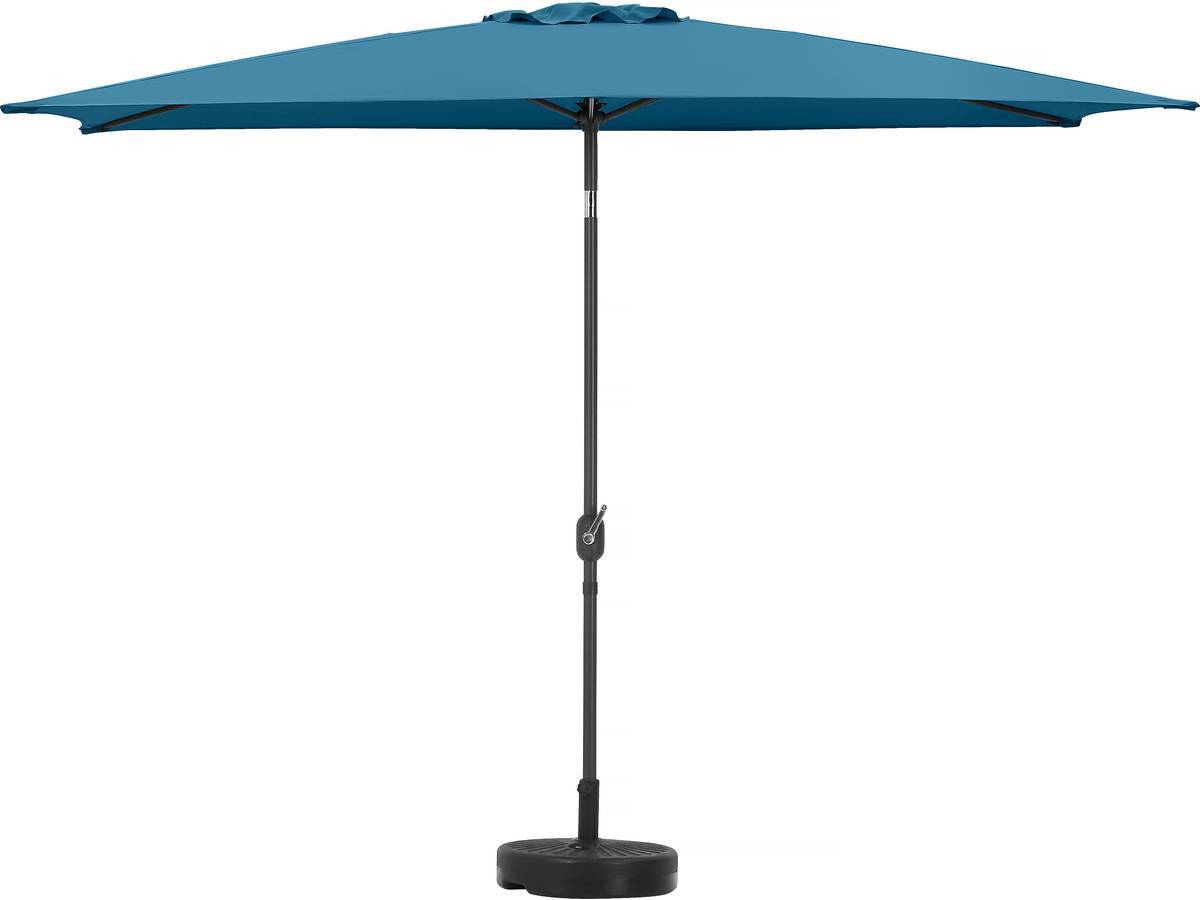 Parasol Jardin "sol 2" - Rectangle - 2 X 3 M - Bleu + Dalles à Lester Incluses -habitat Et Jardin - Image 3