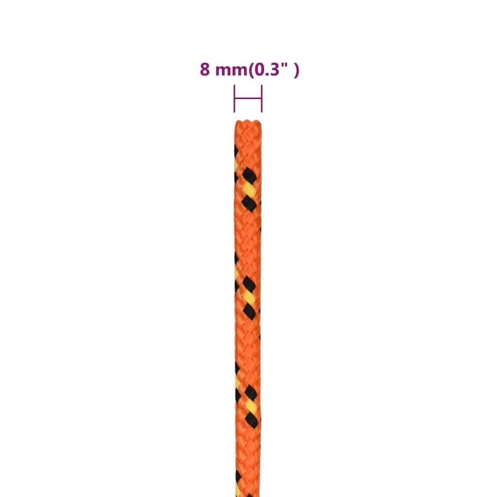 Corde de bateau Orange 8 mm 50 m Polypropylène Maison Chic - Image 6