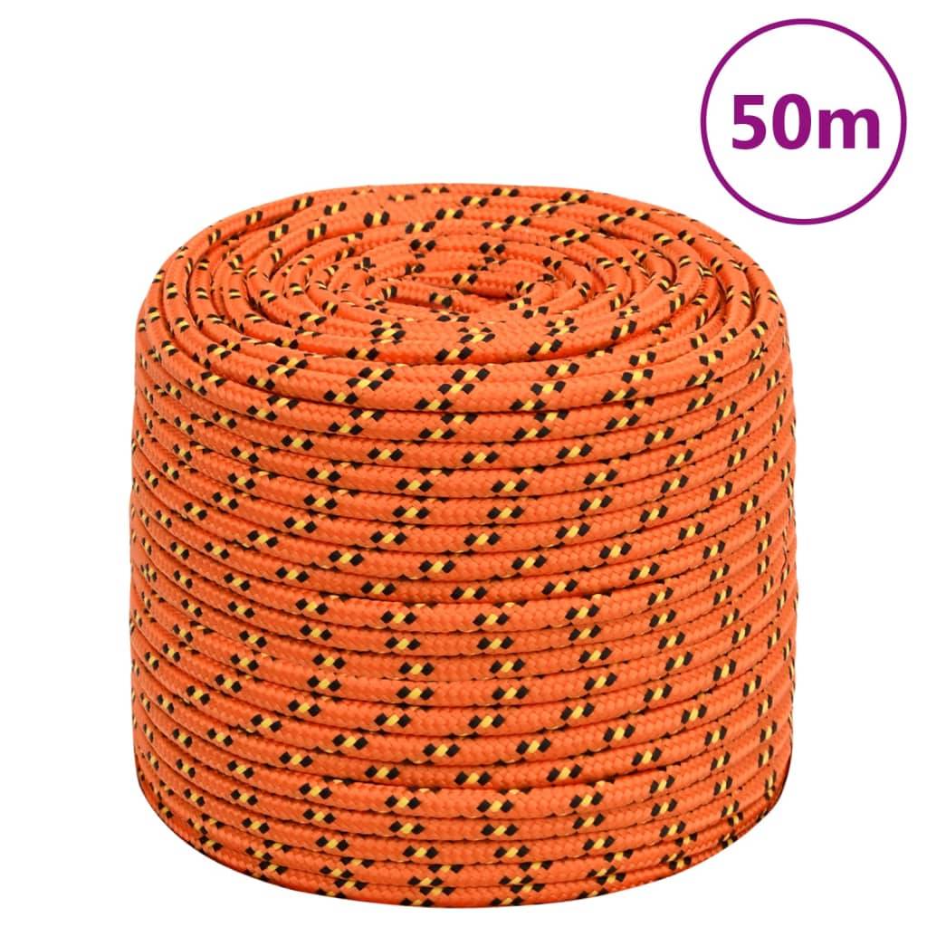 Corde de bateau Orange 8 mm 50 m Polypropylène Maison Chic - Image 2