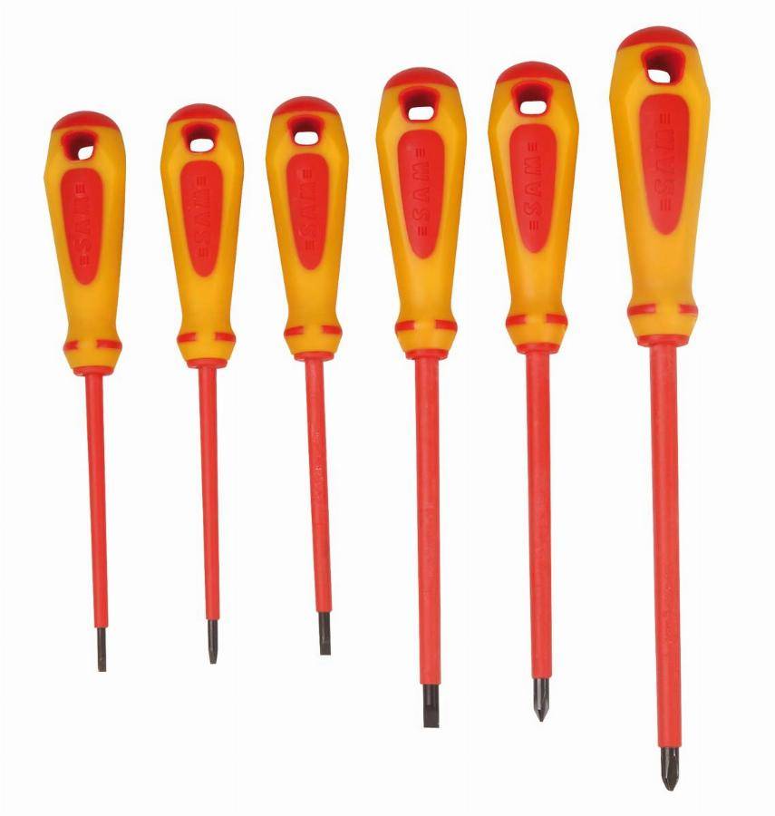 Jeu de 6 tournevis bimatiere gamme vde SAM - ZTBJ6 - Image 1