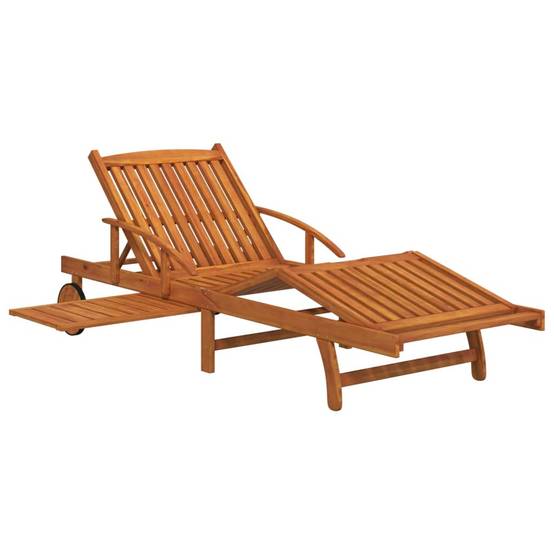 2 Lits Bain Acacia Massif Table Coulissante et Basse Brun – ComfortXL Outdoor Living - Image 5