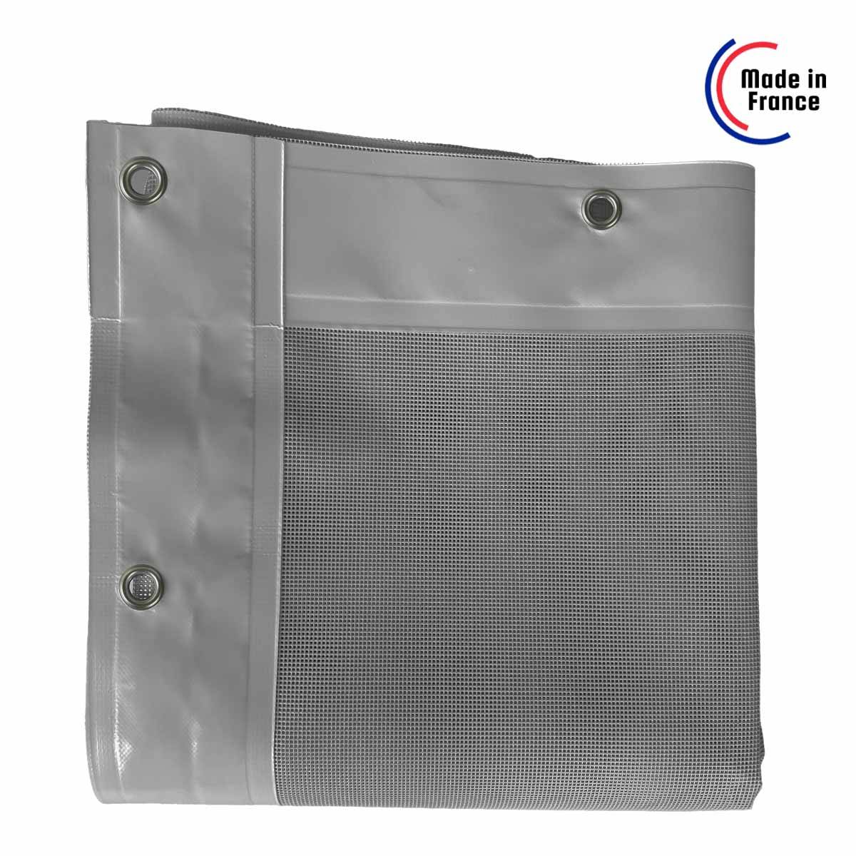 Tecplast - Bâche Brise vue Micro-Perforée 3x6 m Grise - Garantie 5 ans - MP460BV - Perméable - Ombrage léger - Made in France TECPLAST - Image 6
