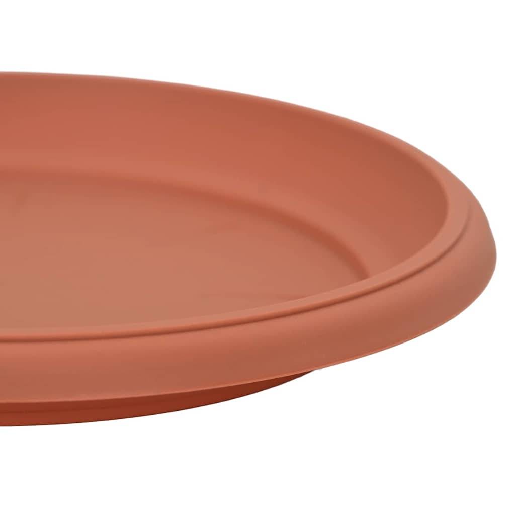 Vidaxl - Plateau à fleurs rond 6 pc Rouge brique Ø 14 x 2 cm Plastique vidaXL 42020299 - Image 10